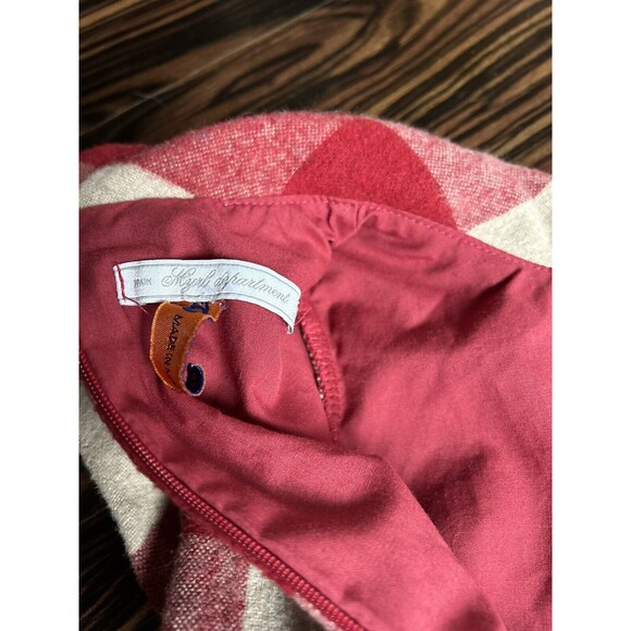 Girls Size 4 Fancy Wool Checkered Dress Spain Myrl Department Made In Morocco - Picture 3 of 5